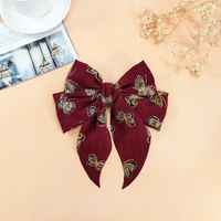 New Bow Hairpin Fabric Wide-brimmed Hairpin Cute Back Head Clip sku image 2