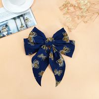 New Bow Hairpin Fabric Wide-brimmed Hairpin Cute Back Head Clip sku image 3