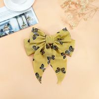 New Bow Hairpin Fabric Wide-brimmed Hairpin Cute Back Head Clip sku image 4