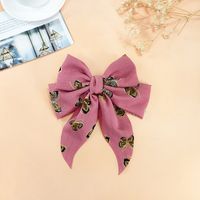 New Bow Hairpin Fabric Wide-brimmed Hairpin Cute Back Head Clip sku image 6