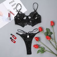 Fashion Solid Color Hollow With Collar Sexy Underwear sku image 4