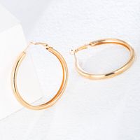 New Fashion Simple Geometric Large Hoop Earrings Accessories main image 3