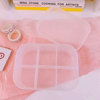 Korean Desktop Cosmetic Storage Box Frosted Transparent Dormitory Rack Finishing Box sku image 2