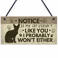 European And American Wooden Sign Cat Tag Listing Ornaments Wood Decoration main image 12