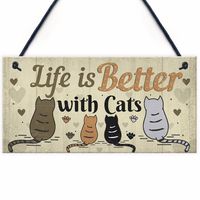 European And American Wooden Sign Cat Tag Listing Ornaments Wood Decoration sku image 1