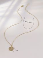 New Micro-encrusted Zircon Moon Necklace Female Fashion Copper Clavicle Chain main image 4