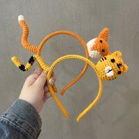 New Cute Three-dimensional Hand-knitted Cartoon Cat Hairpin main image 1