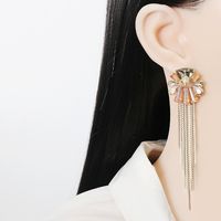 Pendientes Geométricos De Moda, Pendientes Largos De Aleación Con Borlas Para Mujer, Venta Al Por Mayor main image 3