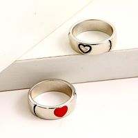 Fashion Heart Alloy Plating No Inlaid Couple main image 3