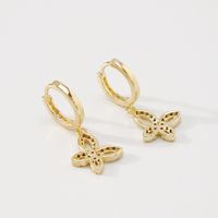 Creative Color Zircon Fashion Light Luxury Butterfly Earrings Women main image 4