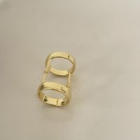 Niche Retro Geometric Bendable Ring Copper Gold-plated Ring Female main image 6