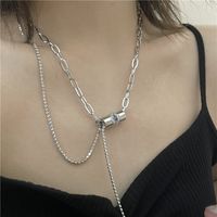 Fashion Necklace Alloy Sweater Chain Simple Clavicle Chain main image 1