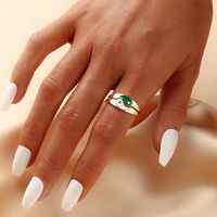 Green And White Taichi Couple Girlfriends Valentine's Day Ring main image 1