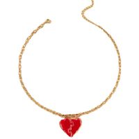 Wholesale Jewelry Fairy Style Heart Alloy Iron Necklace main image 6
