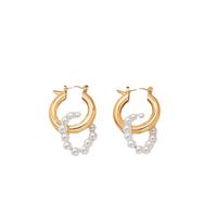 Popular Geometric Pearl Luxury Simple Personality Earrings main image 6