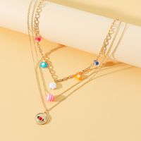 Devil's Eye Pendant Necklace Star Heart Necklace Women's Multilayer Long Sweater Chain main image 5