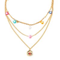 Devil's Eye Pendant Necklace Star Heart Necklace Women's Multilayer Long Sweater Chain main image 6