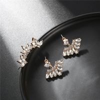 Korean Personality Simple Diamond Female Alloy Earrings main image 3