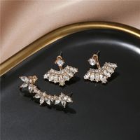 Korean Personality Simple Diamond Female Alloy Earrings main image 4