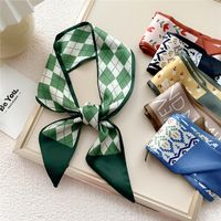Pañuelos De Seda Coreanos, Pequeñas Cintas Largas, Bolsos Atados Para Mujeres, Bufandas Decorativas main image 1