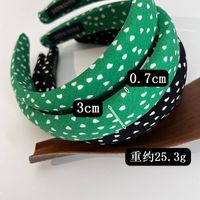 Hair Hoop Women Sponge Head Hoop New Retro Fabric Heart Hair Accessories main image 3