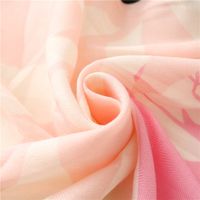Wholesale Tropical Plant Flower Printing Cotton And Linen Beach Towel Long Hanging Tassel Shawl main image 5