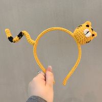 New Cute Three-dimensional Hand-knitted Cartoon Cat Hairpin sku image 2