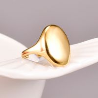التيتانيوم الصلب خاتم الإناث بالغت في فتح خاتم الإصبع الموضة sku image 1