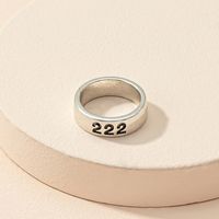 Simple Fashion Niche Digital Ring Lady Couple Ring Wholesale sku image 2