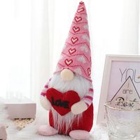Valentine&#39;s Day Doll Pink Love Hug Bear Faceless Rudolph Doll Decoration Decoration main image 6