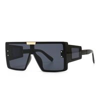 Tide Retro Oversized Frame Sunglasses Wide Leg Sunglasses Male main image 3