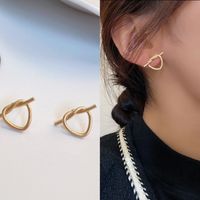 Niche Design Knotted Earrings Simple Metal Trendy Geometric Earrings main image 4