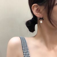 Japanese Sweet Bow Girly Earrings Simple Trendy Earrings main image 5