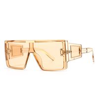 Tide Retro Oversized Frame Sunglasses Wide Leg Sunglasses Male sku image 5