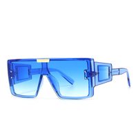 Tide Retro Oversized Frame Sunglasses Wide Leg Sunglasses Male sku image 7