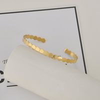 Nouveau Bracelet Ouvert En Acier Au Titane Réglable Hexagonal À Coutures Simples main image 4