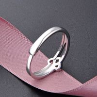 Fashion Heart-shape S925 Silver Ring Minimalist Female Rings main image 3