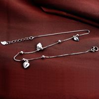 Girlfriends Gift S925 Silver Anklet Summer Sweet Fresh Love Silver Anklet Jewelry main image 4