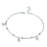 Girlfriends Gift S925 Silver Anklet Summer Sweet Fresh Love Silver Anklet Jewelry main image 5