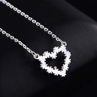 S925 Silver Necklace Heart-shaped Fashion Necklace Wholesale main image 2