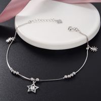 Diamond S925 Silver Zircon Anklet Ladies Star Jewelry Anklet Wholesale main image 1