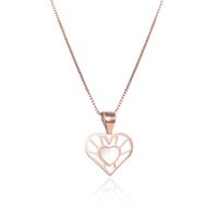 Simple Hollow Heart-shaped Fashion Accessories Pendant S925 Silver Pendant main image 6