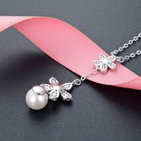 New Creative Pearl Pendant Korean S925 Sterling Silver Freshwater Pearl Necklace main image 3