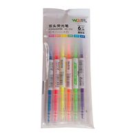 Simple Candy Color Double-headed Highlighter Students Marker Pen main image 6