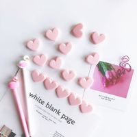 Korean Powder Cute Folder Pink Love Student Folder Storage Clip Clip main image 5