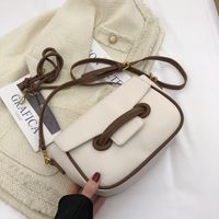 Fashion Small Square Bag Contrast Color Shoulder Bag Retro Messenger Underarm Bag main image 4