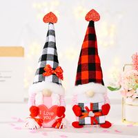 New Faceless Doll Decoration Valentine's Day Mother's Day Doll Plaid Doll main image 1