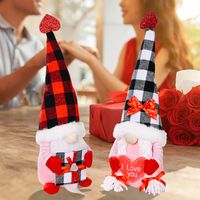 New Faceless Doll Decoration Valentine's Day Mother's Day Doll Plaid Doll main image 4