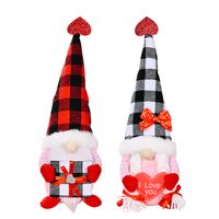 New Faceless Doll Decoration Valentine's Day Mother's Day Doll Plaid Doll main image 6