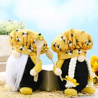 New Christmas Valentine's Day Decoration Faceless Yellow Bee Decorative Doll main image 5